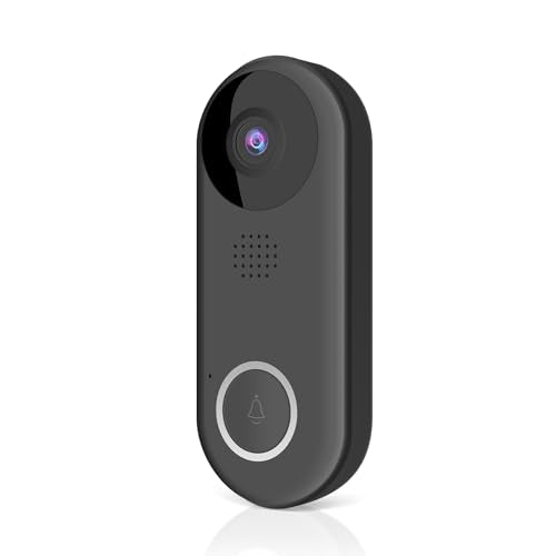 Feit Electric Doorbell Camera, 2.4 GHz WiFi, No Hub, Two-Way Audio, Motion Detection, Night Vision, 1080p HD, Micro SD Card Storage, Wireless Chime Included, Hardwired, CAM/Door/WiFi