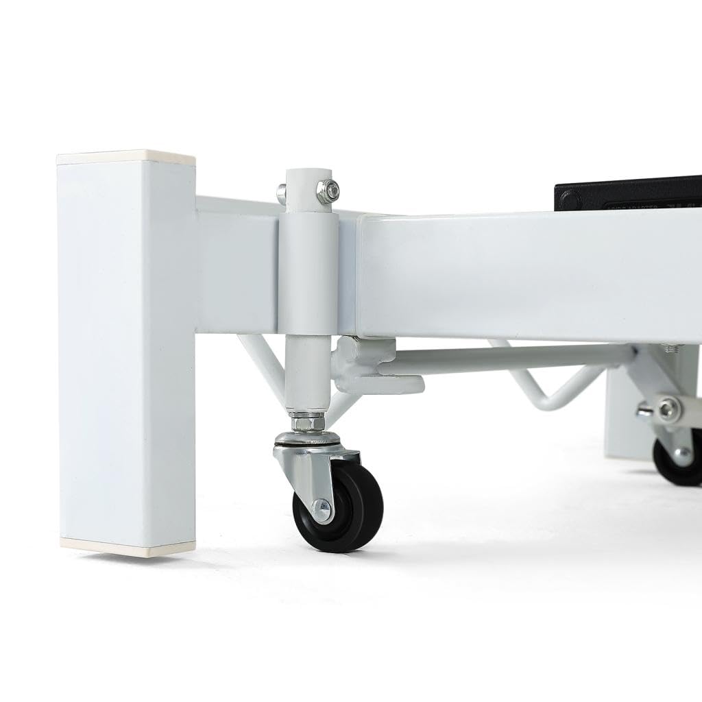 Artist hand Electrical Facial Bed for Esthetician 110V Removable Massage Table 2 Motor Beauty Bed Medical Aesthetic Tattoo Chair with Adjustments, Hand/Foot-Operated,White