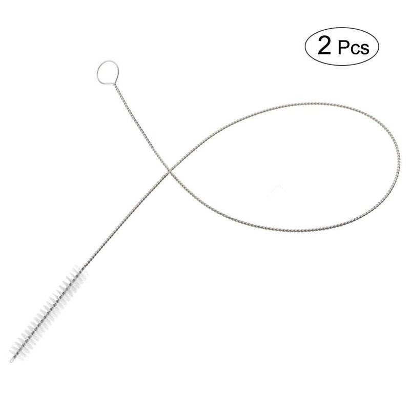2 Pcs Cleaning Brush Bristle Tip 3/8” by 32” Inch Long - Flexible Cleaner Tool for Clean Keg, Feeding Tube, Line Tube Hose