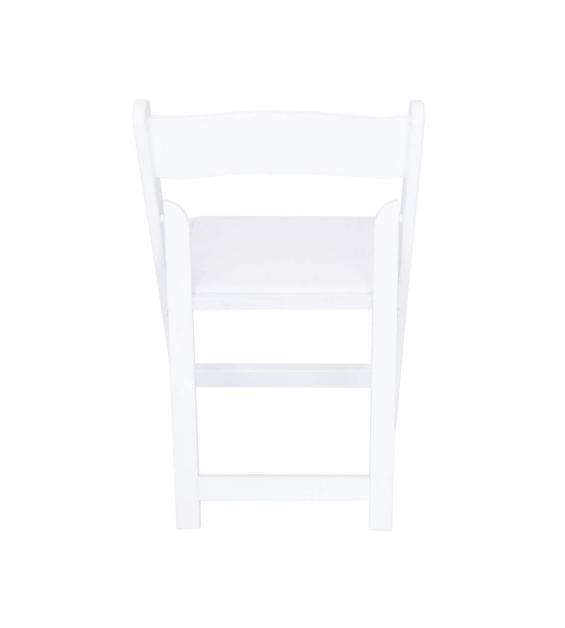 Aeiniwer Rhino Series Wood Folding Chair (4 Pack) - Garden & Indoor/Outdoor Use - Perfect for Events, Weddings and Party Rentals - Durable, Storable, and Lightweight (White)