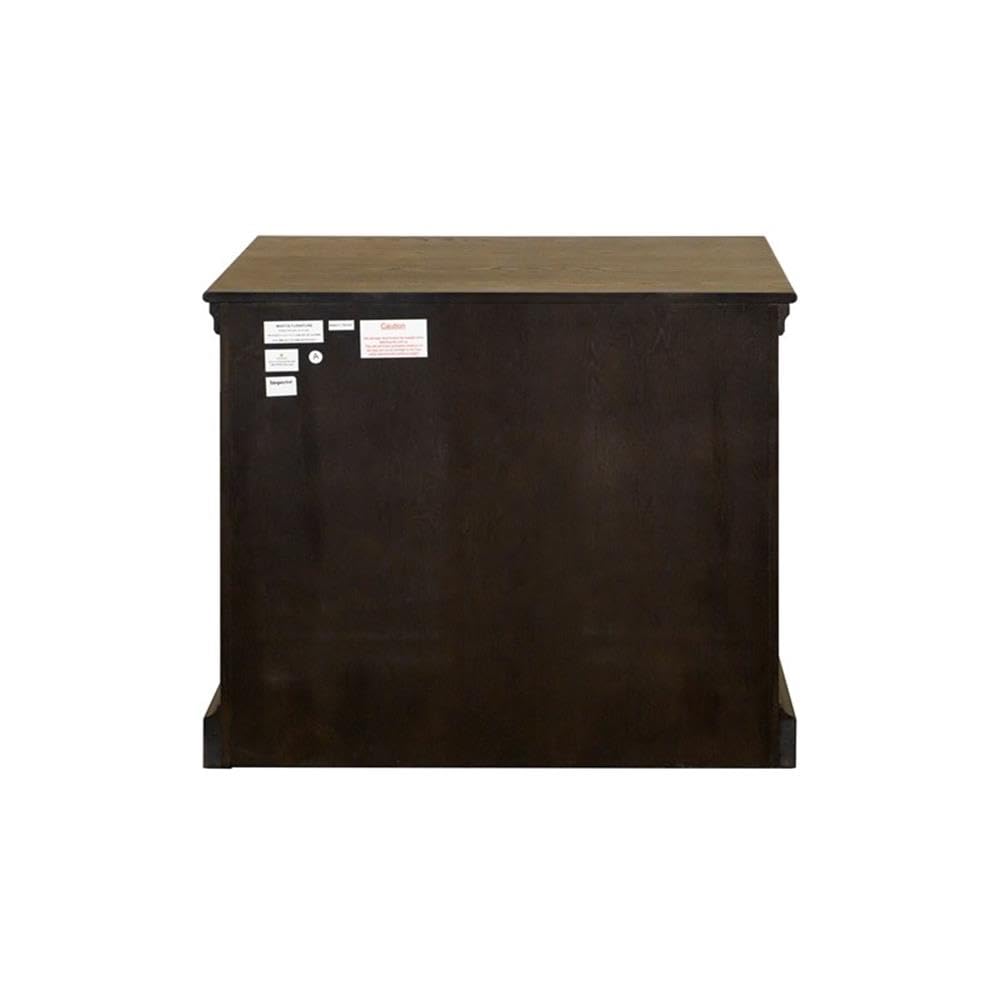Martin Furniture Traditional Wood Lateral File Storage File Drawer Office File Drawer Dark Brown