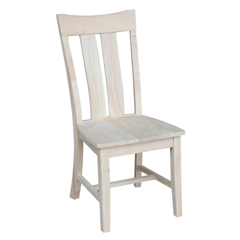 Set of Two Ava Dining Chairs, Unfinished
