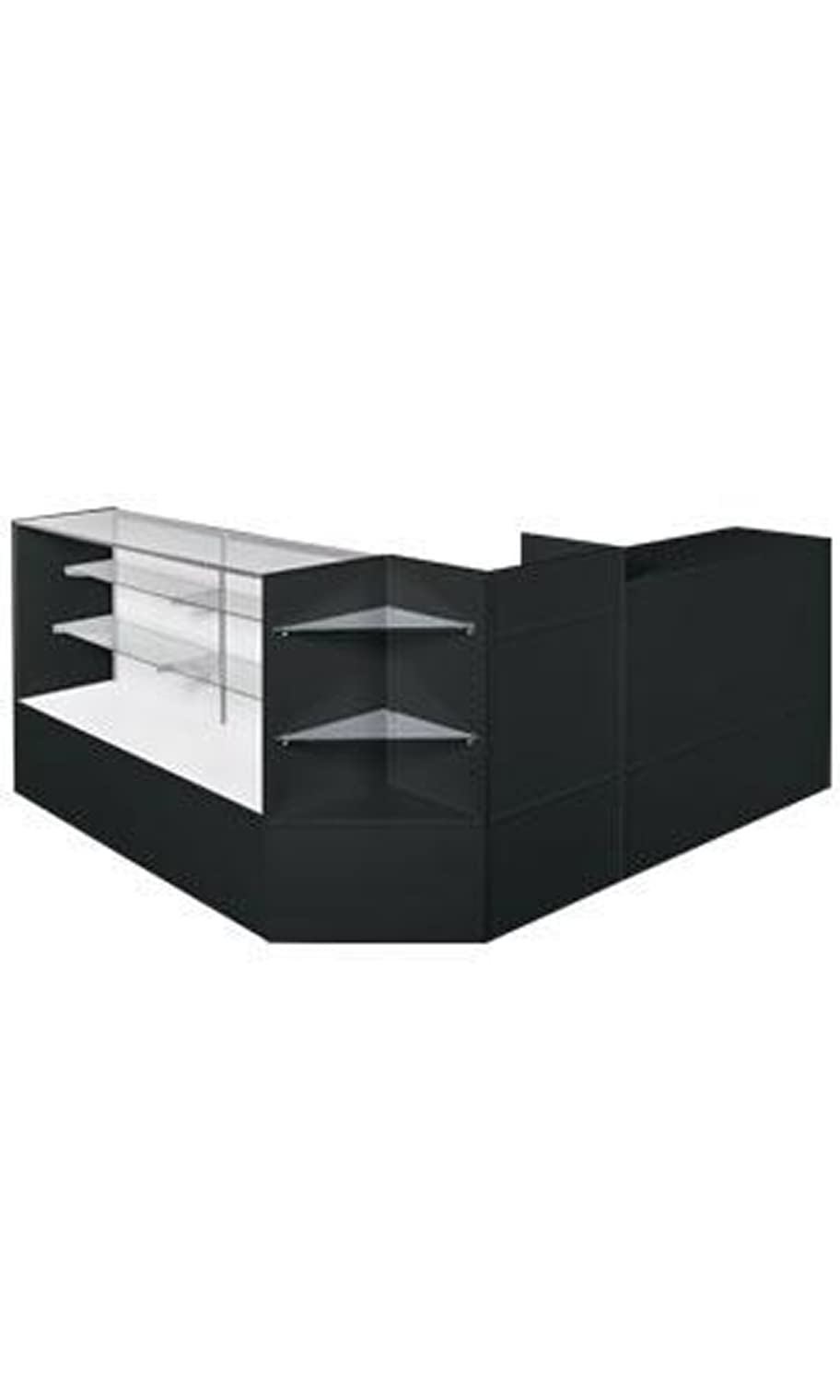 SSWBasics Black Display Case Arrangement Set (4 Different Display Pieces) - Assembly Required