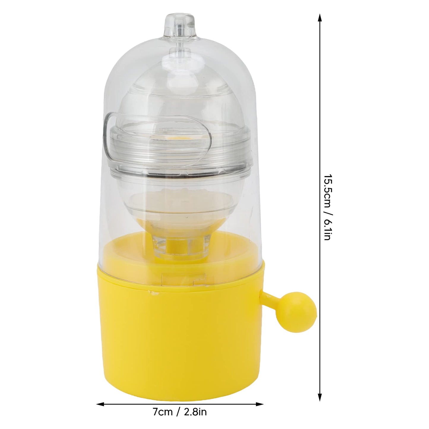 Zerodis Egg Spinner, Pulling Rope Detachable Plastic Dishwasher Washable Manual Golden Egg Shakers, Egg White and Yolk Spin Mixer Egg Scrambler for Making Hard Boiled Golden Eggs