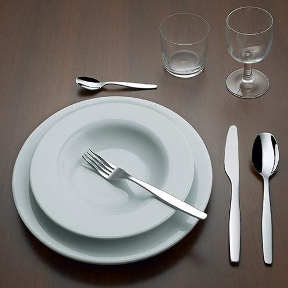 Alessi Itsumo Dessert Spoon Set - 6 Silver Spoons