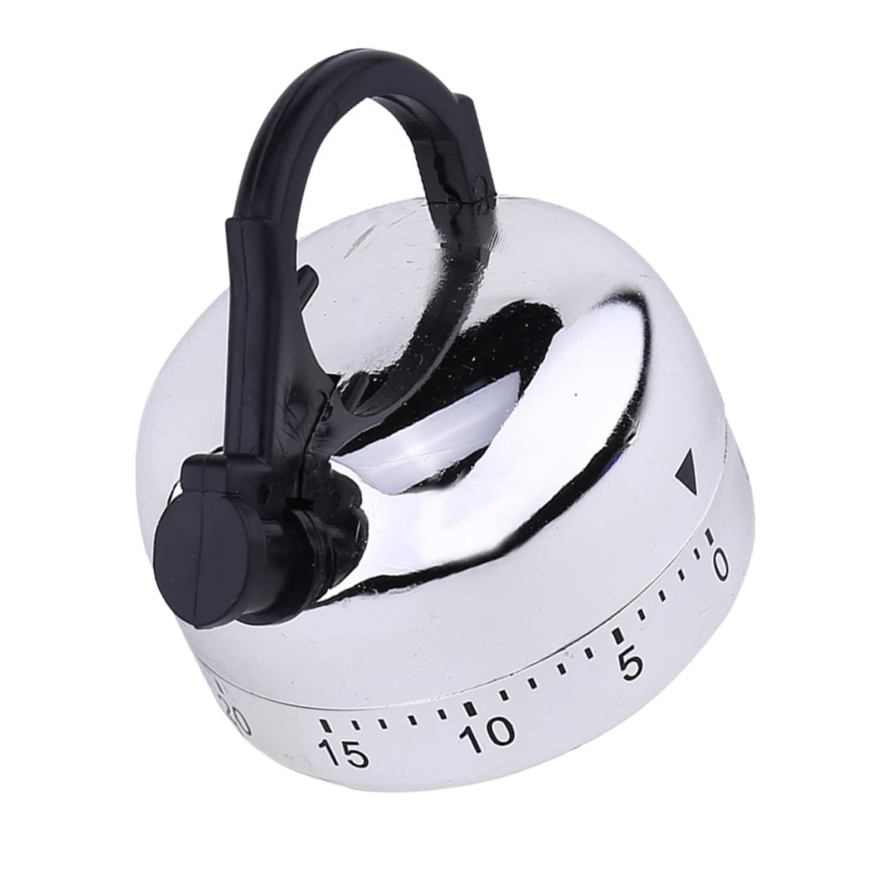 Cabilock Mechanical Kitchen Timer 60-Minute Countdown Kettle Design Cooking Timer with Rotating Alarm for Home Baking and Cooking Compact 2.55X2.16X2.16 Inch No Battery Needed