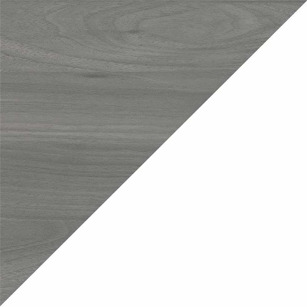 Pemberly Row 2-Drawer Engineered Wood Lateral File Cabinet, Durable Gray/Pure White Laminate Finish, Satin Silver Hardware, 31.61" W x 20" D x 30" H, Spacious Drawers for Letter/Legal Size Documents
