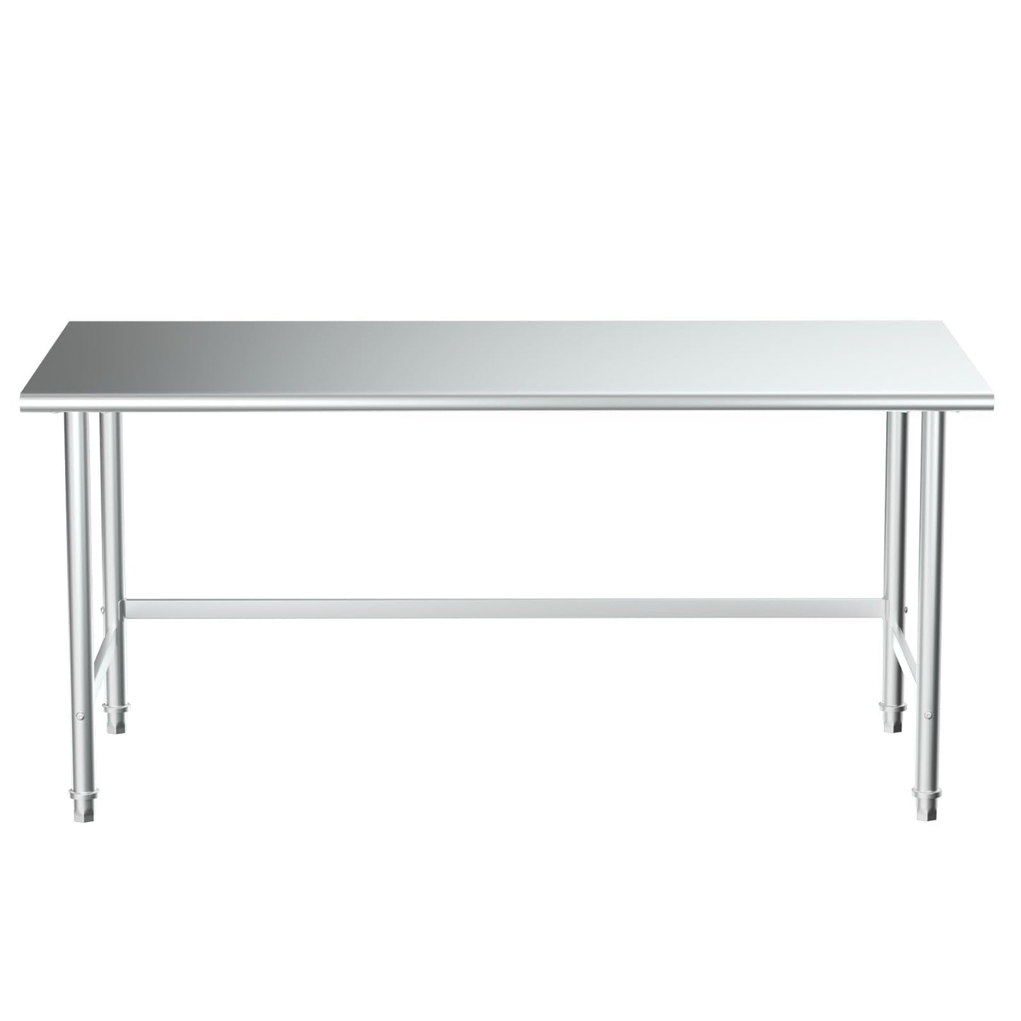 Treshin Stainless Steel Work Table Open Base 30" X 60", Commercial Heavy Duty Prep Table for Kitchen, Restaurant, Home, Hotel, Laundry