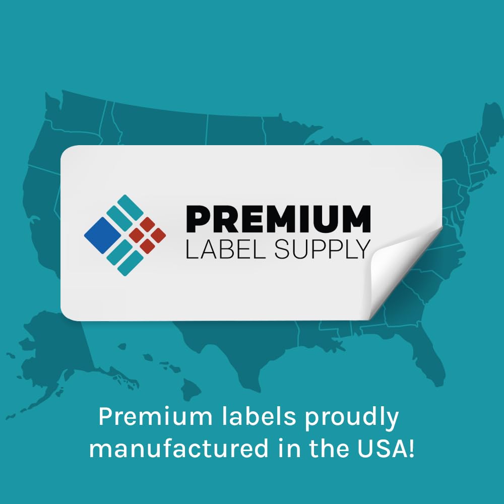 Premium Label Supply Glossy Clear Sticker Round Labels – 1.5" Circle – Laser/Inkjet Compatible – (30 per Sheet), 10 Sheets – 300 Total Adhesive Labels