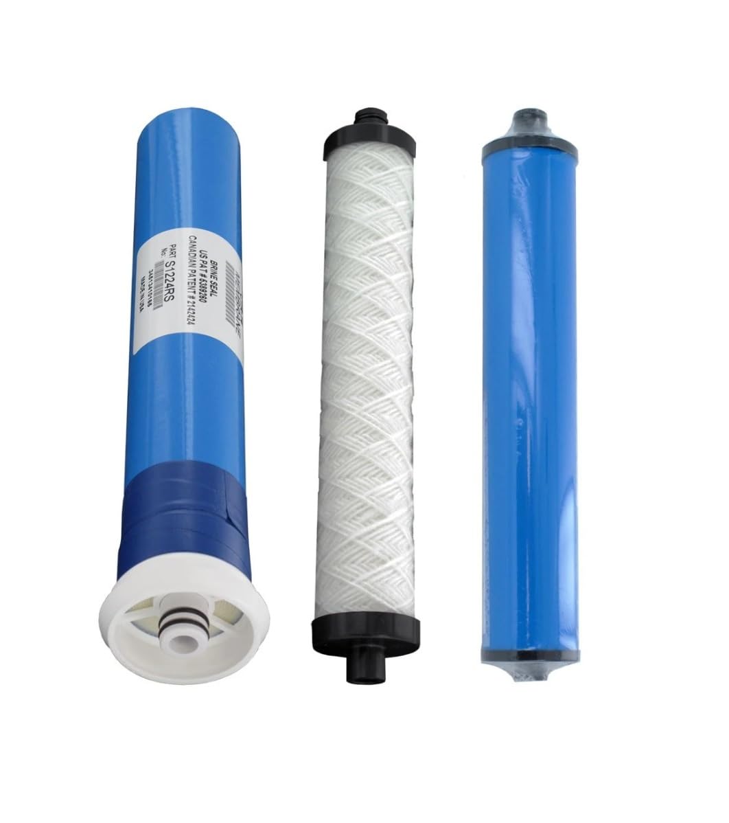 IPW Industries Inc. - Reverse Osmosis Replacement Water Filter Kit - Complete Microline CTA-14S RO System with Membrane, Sediment and Carbon Filters