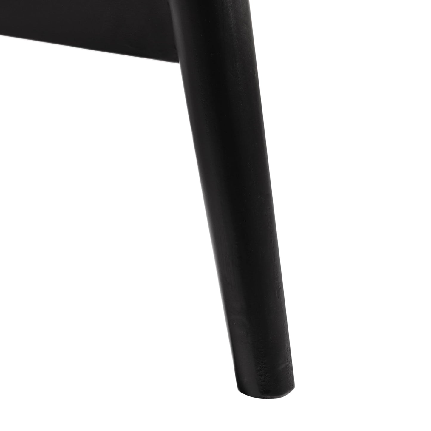 Merax Low-Back Accent Chair Mid Century Modern Upholstered Chair with Curved Backrest for Living Room Bedroom, Boucle Fabric, Birch Wood, Supports 300lbs, Black