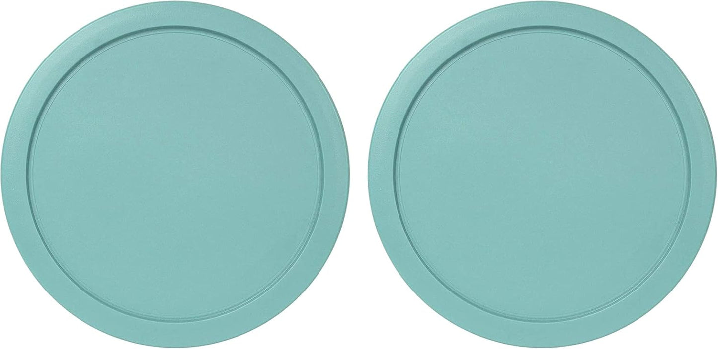 Replacement Lid for Pyrex 4" Storage Plastic Cover, 1 Cup Bowl 7202-PC Turquoise 2-Pack