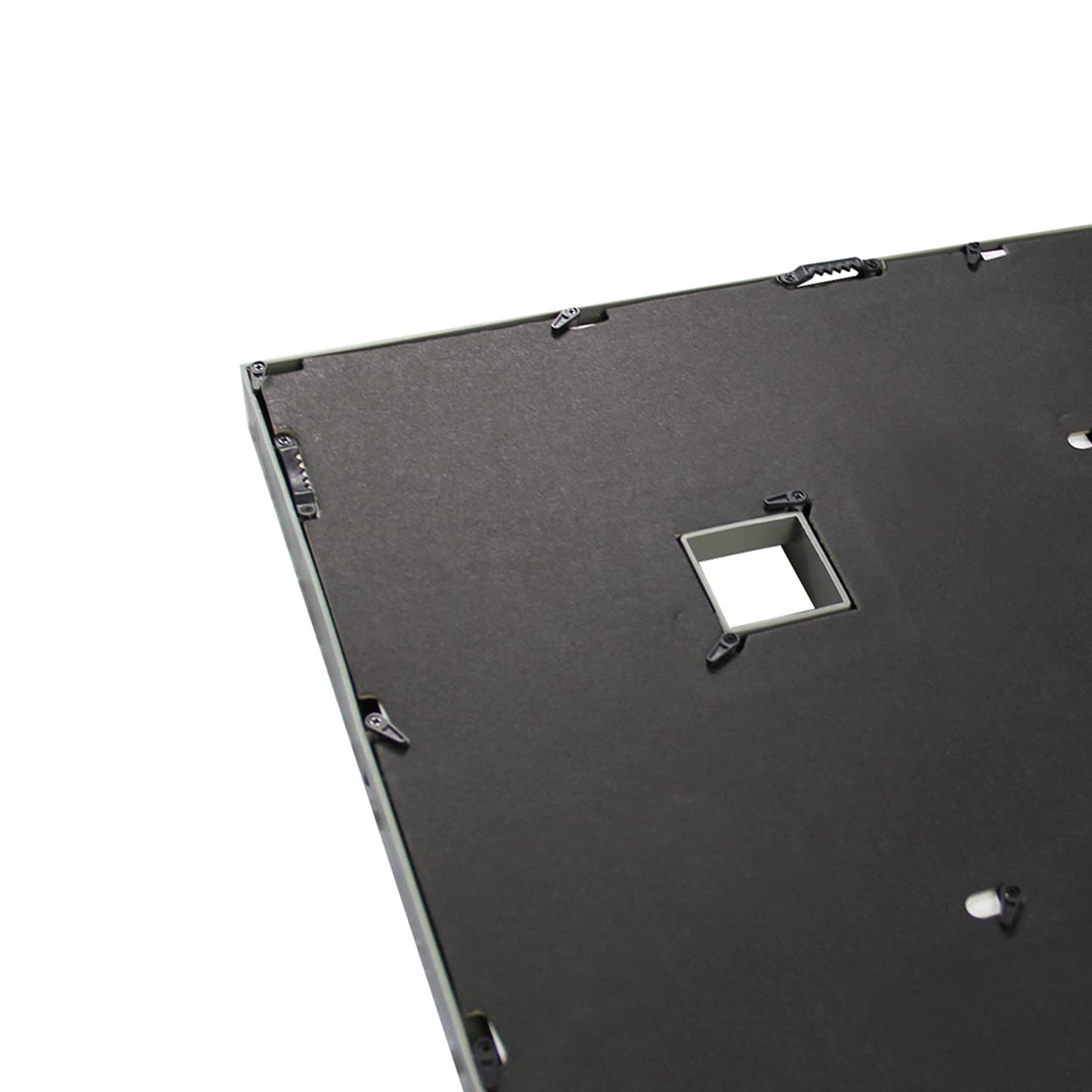 J.M.Deco Collage Picture Frames for Wall 24 Slots, Reunion Friends Family Memory Large Photo Frame Selfie Gallery Puzzle Collage Wall Hanging for 4x6 Photo | Grey
