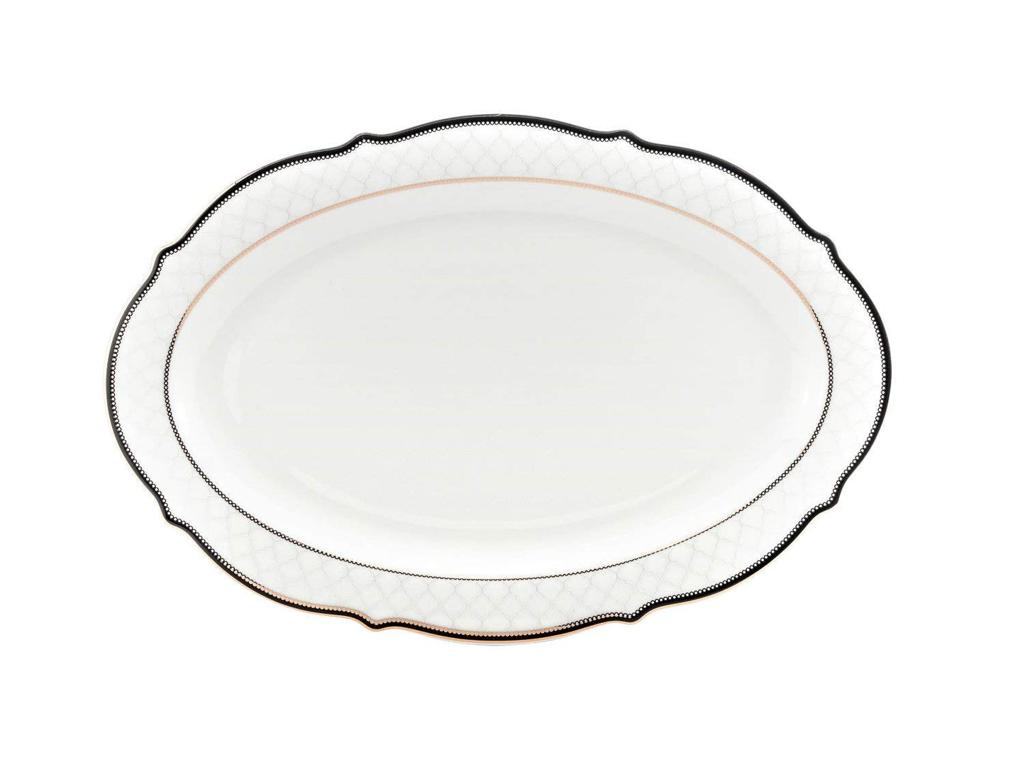 Euro Porcelain 57-pc Banquet Dinnerware Set, Luxury Bone China Tableware, Service for 8 (6664-3) 6664-20
