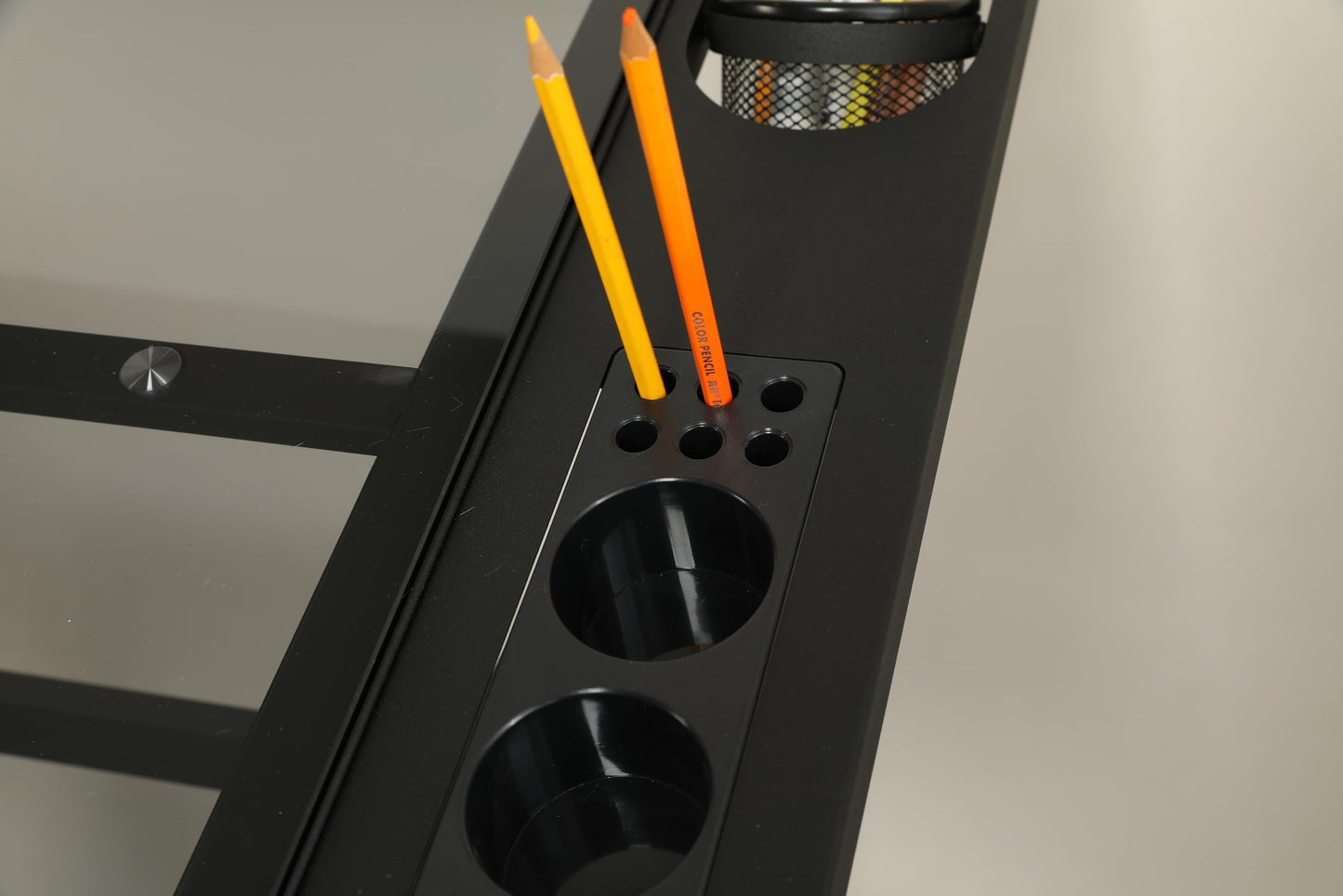 Landpink Adjustable Drawing Table for Artists | Drafting Desk with Tilted Glass Top | Art & Craft Table for Adults (Black, Smart Upgrade-29.52ββ- 37.8'' H)