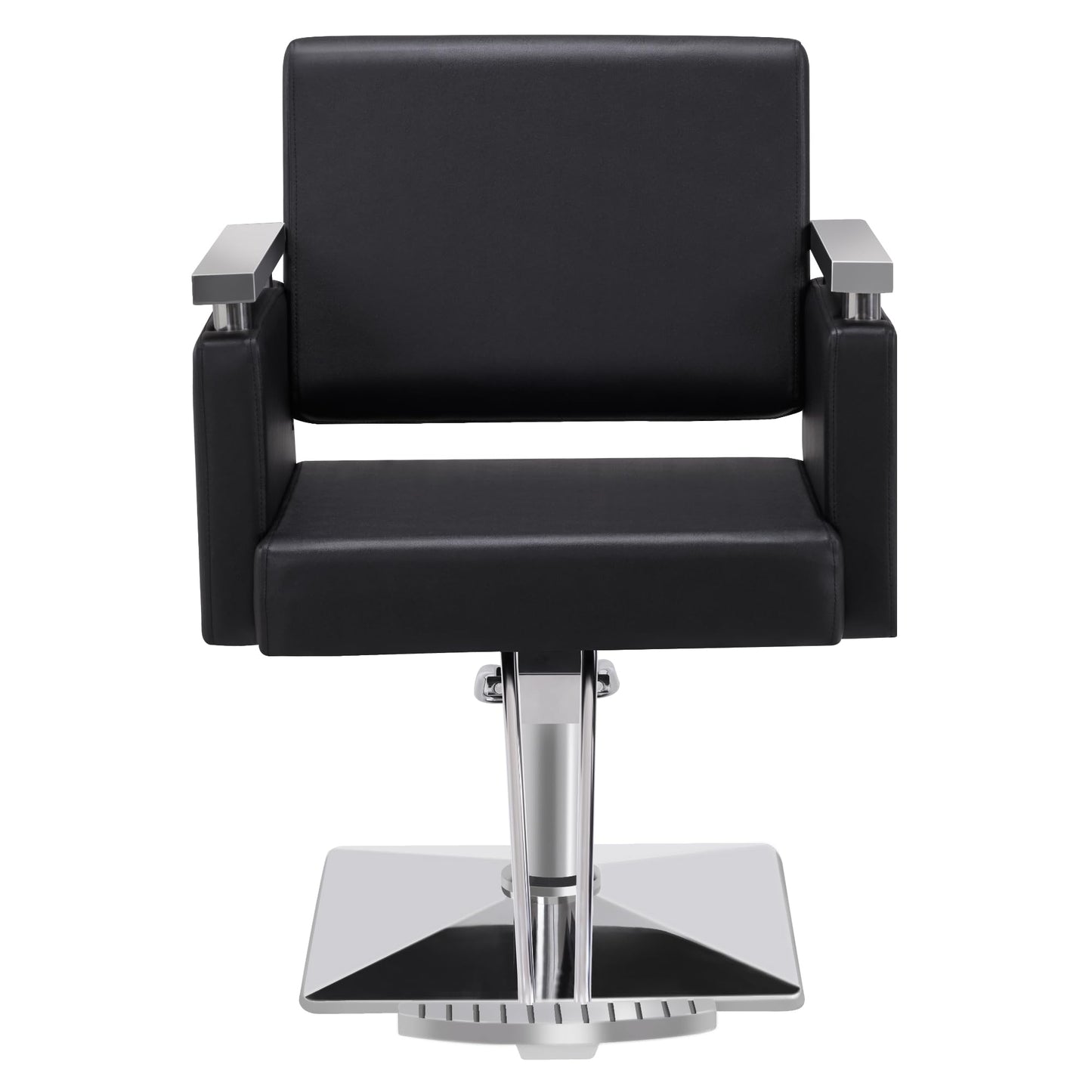 BarberPub Classic Hydraulic Barber Chair Styling Salon Chair for Hair Stylist Beauty Spa Equipment 8808 (Black)