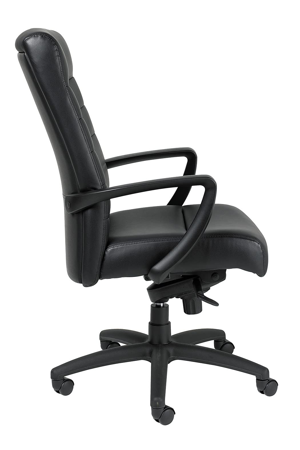 Eurotech Seating Manchester High Back Leather Chair, Black