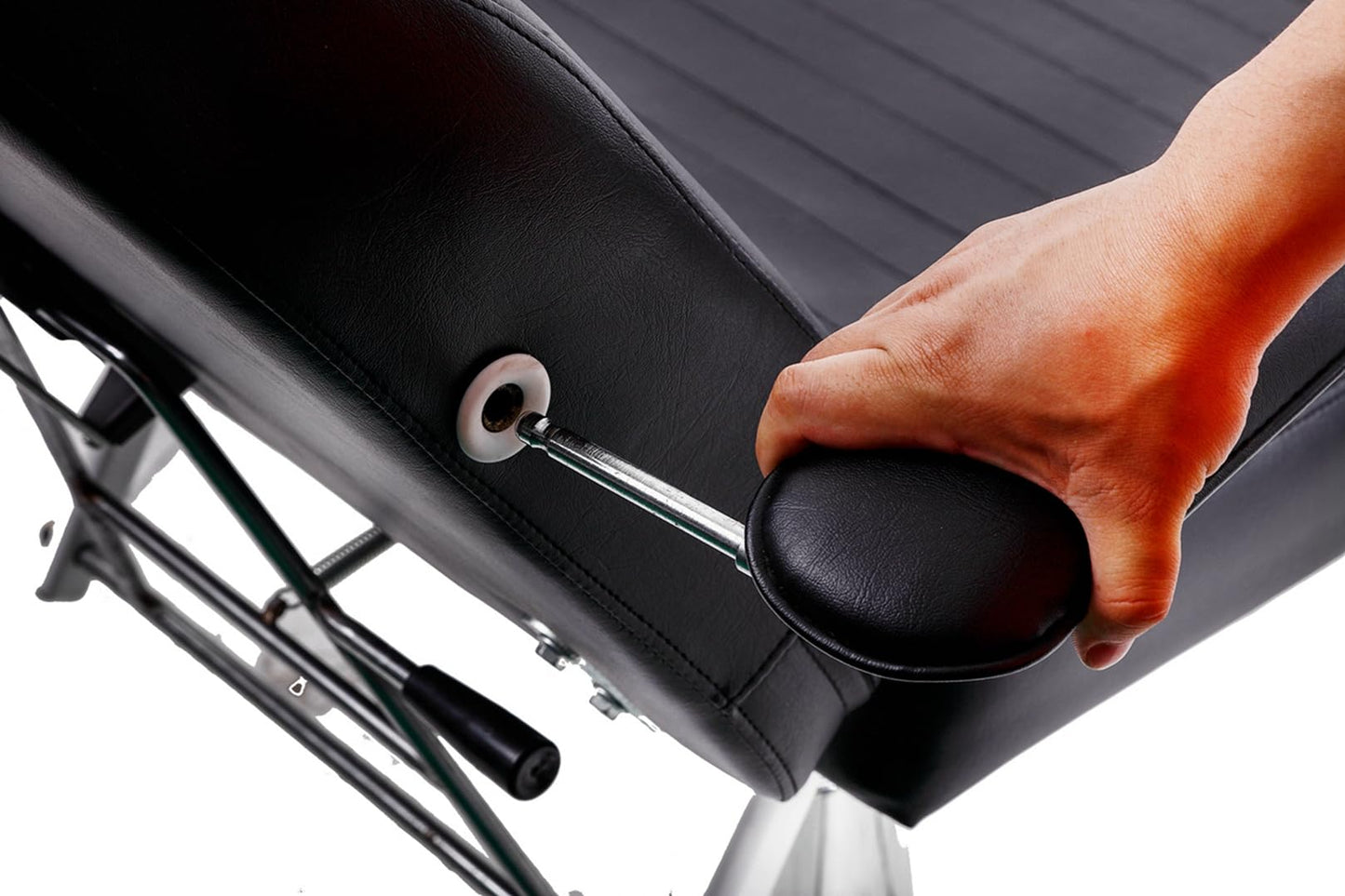 Eastmagic Hydraulic Facial Bed Beauty Bed Spa Facial Chair Reclining Lash Chair Tattoo Chair with Removable Handrest Black