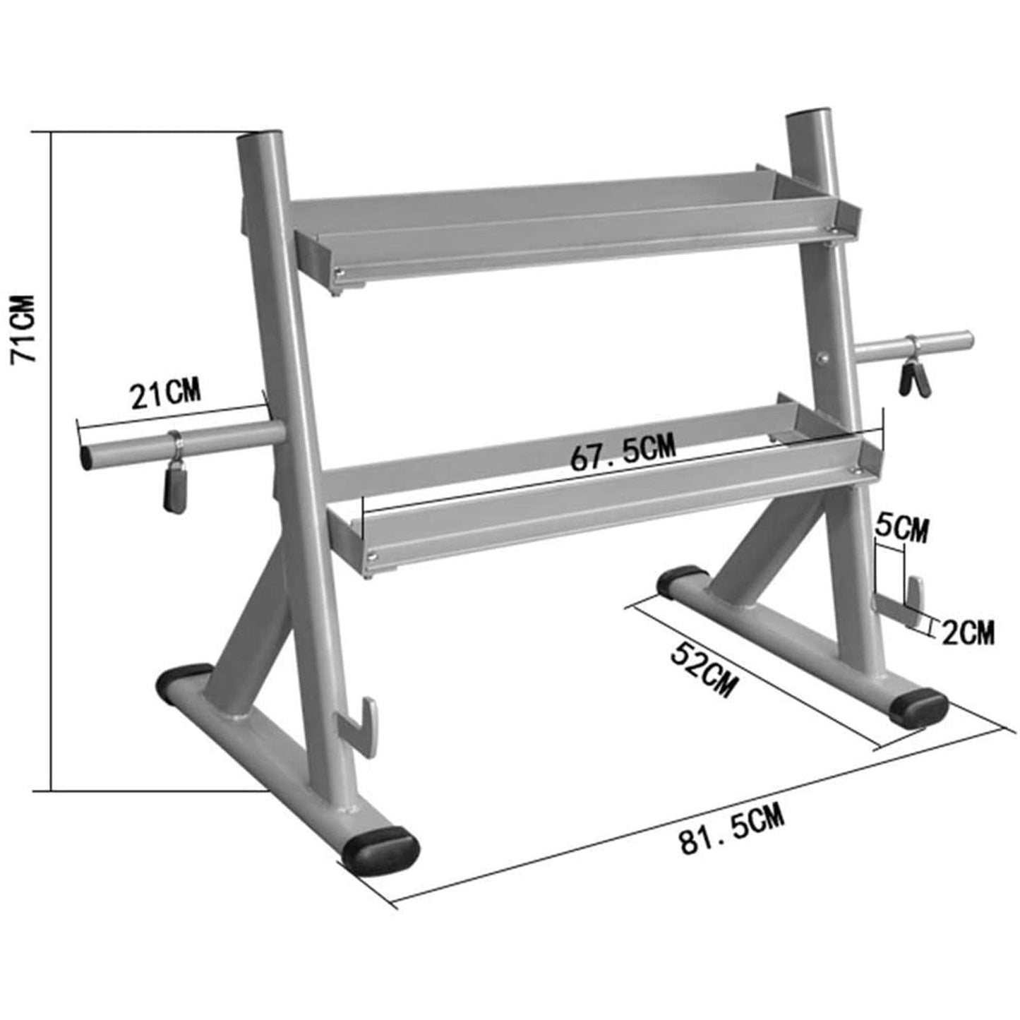UMJIGF Dumbbell Rack/Home Commercial Fitness Equipment Storage Rack/Fixed Dumbbell Display Rack,Black,