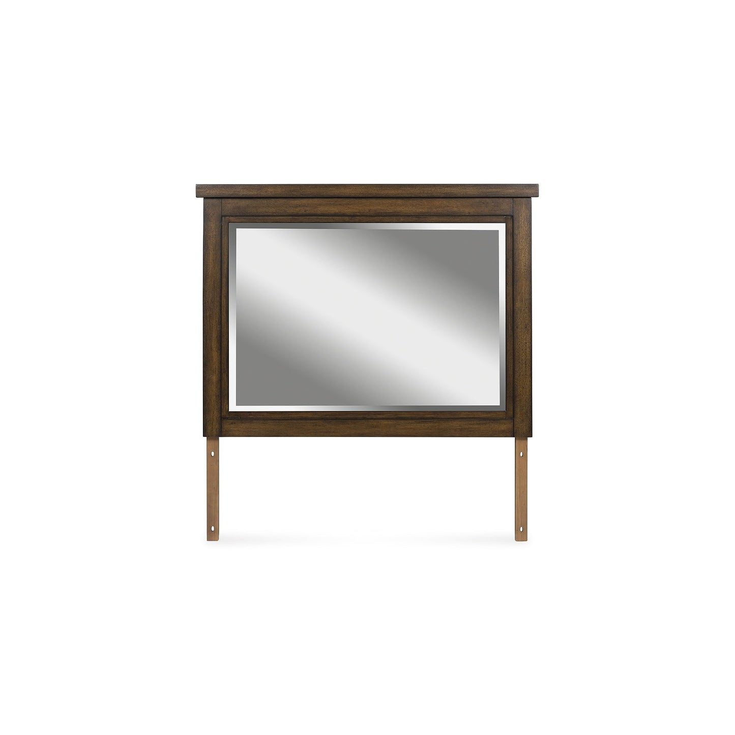 Signature Design by Ashley Taffenbrook Dresser with Mirror, 10-Drawer Storage Rich Brown Finish, Hardwood Solids, Mango Veneer, MDF Substrate, Bedroom Organization Style