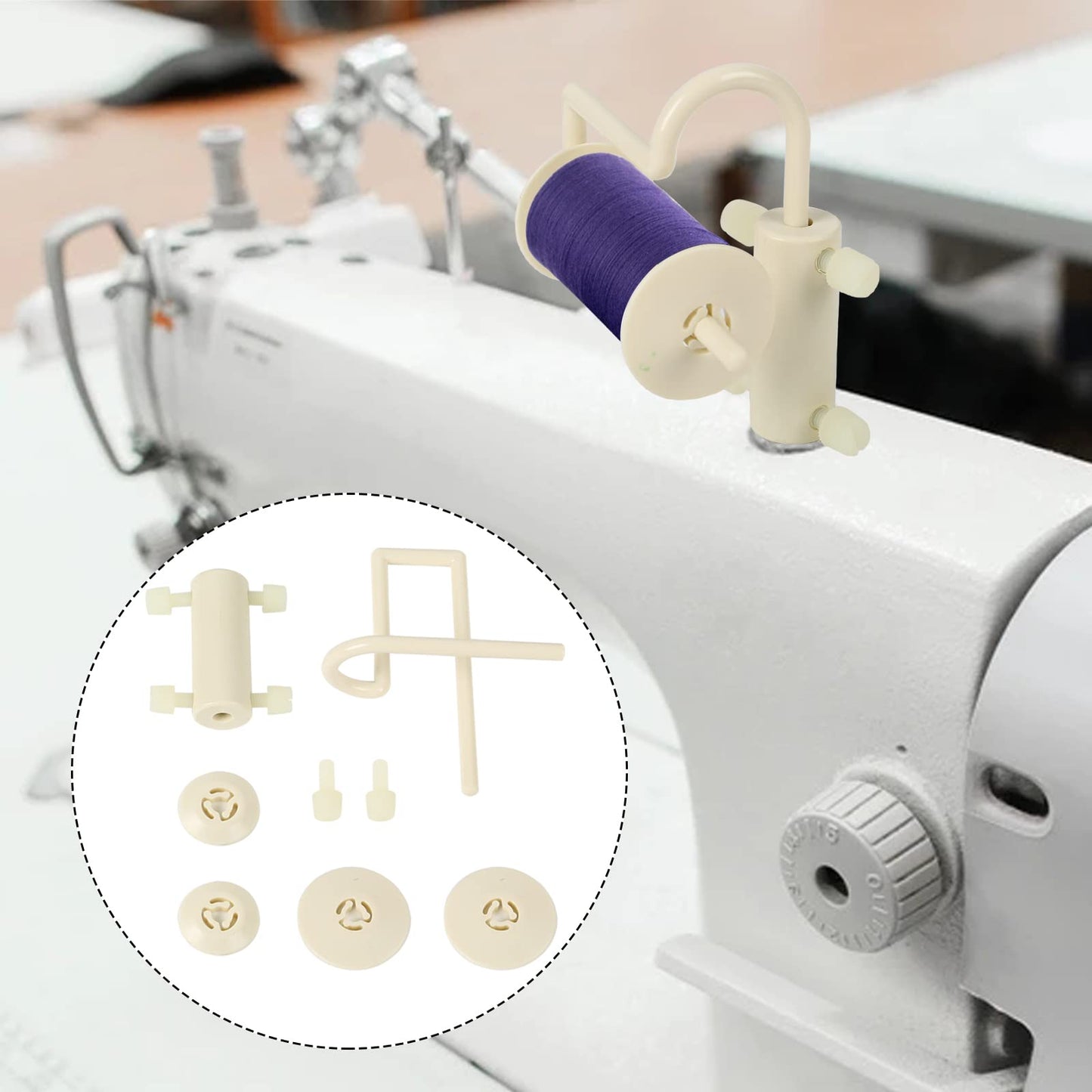 Thread Holders for Spools Thread Stand Spool Pin Adapter for Sewing Machine Embroidery Quilting Serger Machines