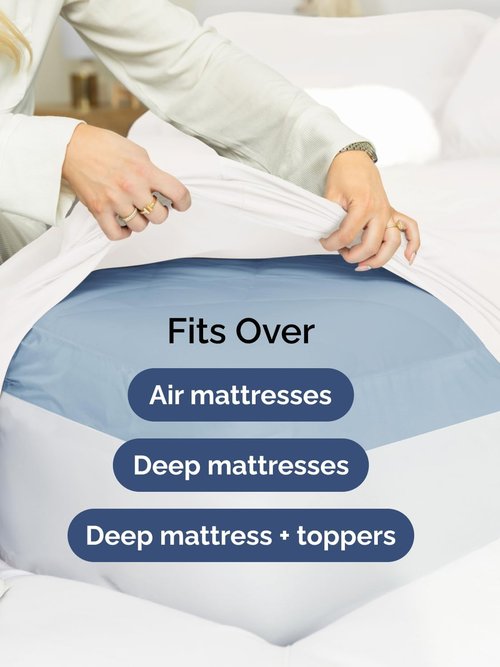 Extra Deep King Sheet Set by Comfy Hotel - 4-Piece Breathable & Cooling Bed Sheets - Fits 18-24 Inch Mattresses - Ultra Soft, Wrinkle & Fade Resistant - Luxurious White Bedding