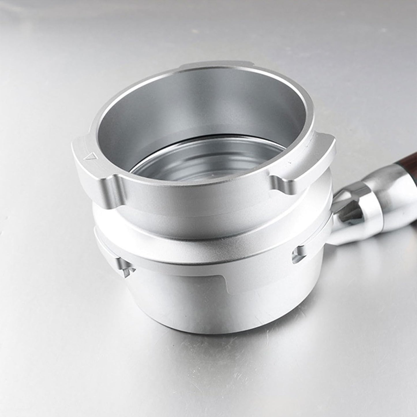 58mm Dosing Funnel Compatible with CASABREWS/Gevi/Electactic 58mm Portafilter with 3 Ears | Silver