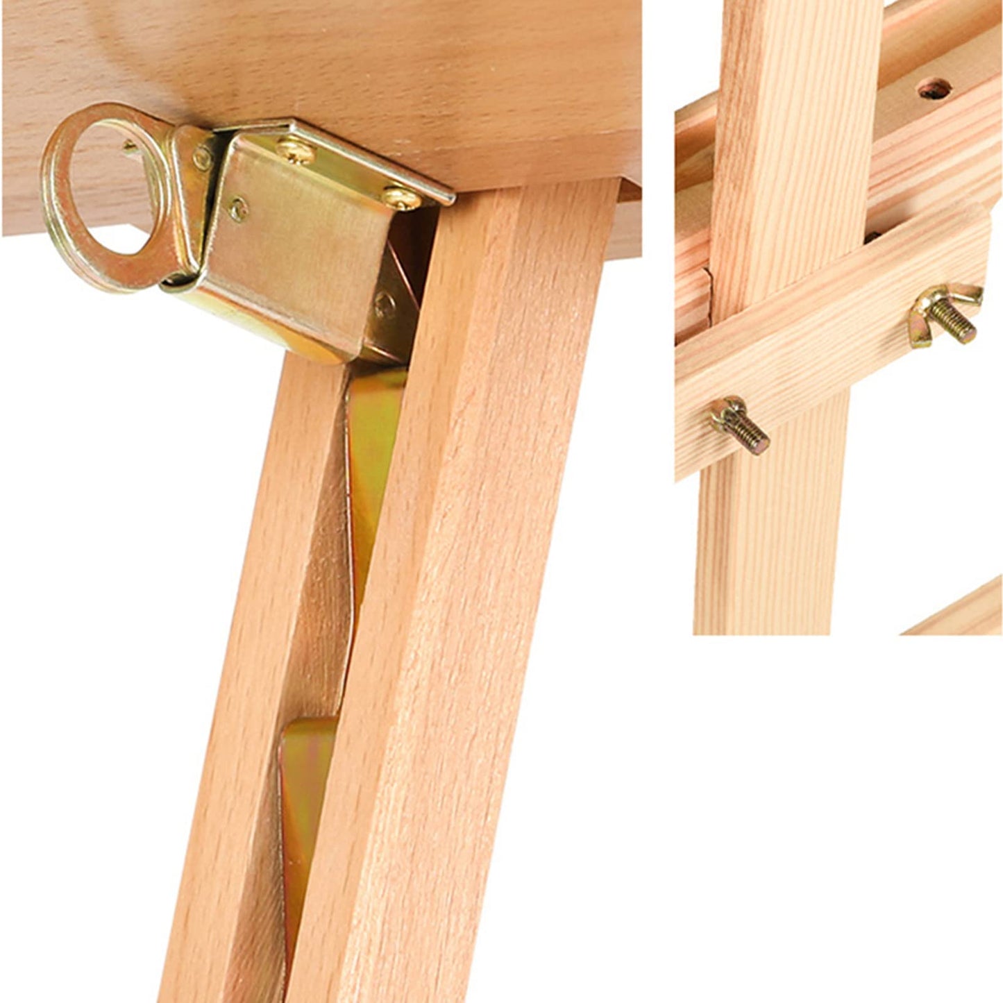 Tripod Easel Adjustable Wood Artist Easel for Painting Wooden A-Frame Studio Easel Large Art Easel with Canvas Holder Easy Folding