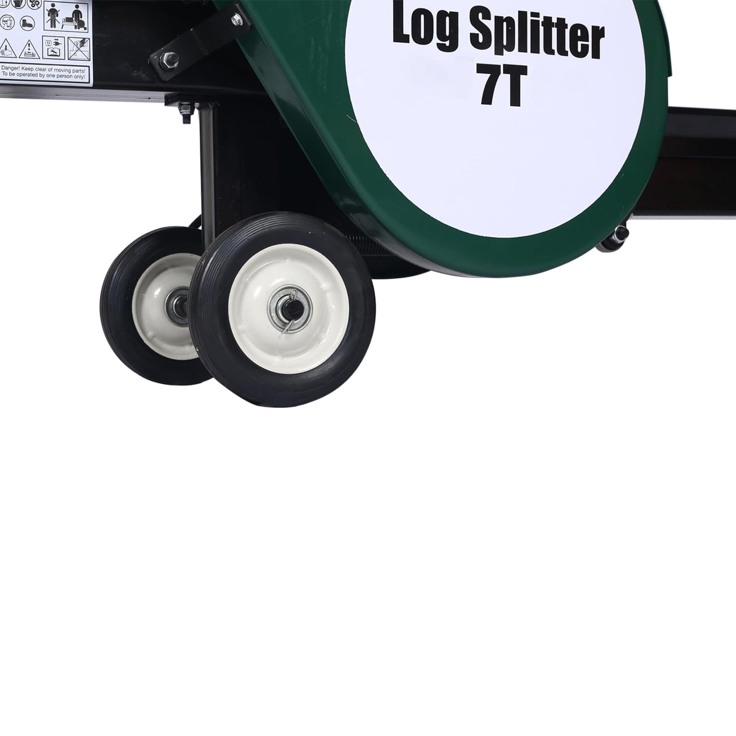 Gecheer 7-Ton Electric Log Splitter, 2 HP Horizontal Portable Firewood Splitter with Double Flywheel, 18-Inch Log Capacity, 2-Second Cycle Time