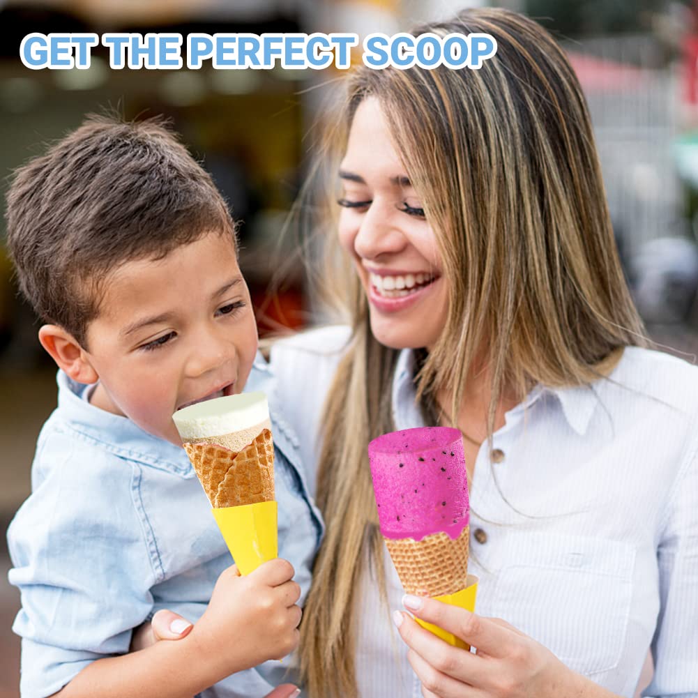 Stainless Steel Ice Cream Scooper with Trigger Release - Big Volume, Old Fashion Style, Nostalgic Scoop for Mashed Potatoes - Non Stick