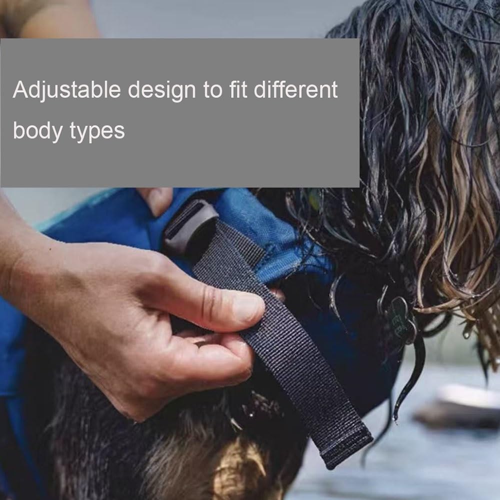 Dog Life Jacket for Swimming, Durable Dog Water Safety Vest with Grab Handle, Lightweight Dog Buoyancy Aid for Boating, Beach, Pool, Fits All Dog Breeds(XS)