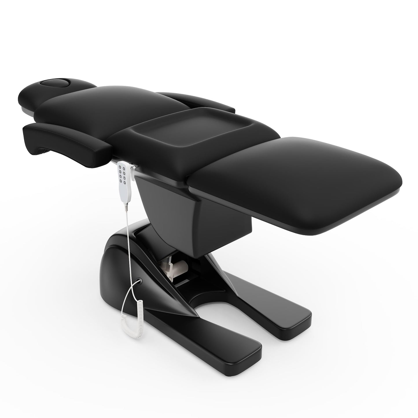 Dolonm 3 Motor Electric Chair, Hand Remote Controlled Adjustable, Hydraulic System for Medical Treatment Exam, Facial, Spa, Eyelash, Tattoo, Podiatry Treatment Beauty Massage - Black