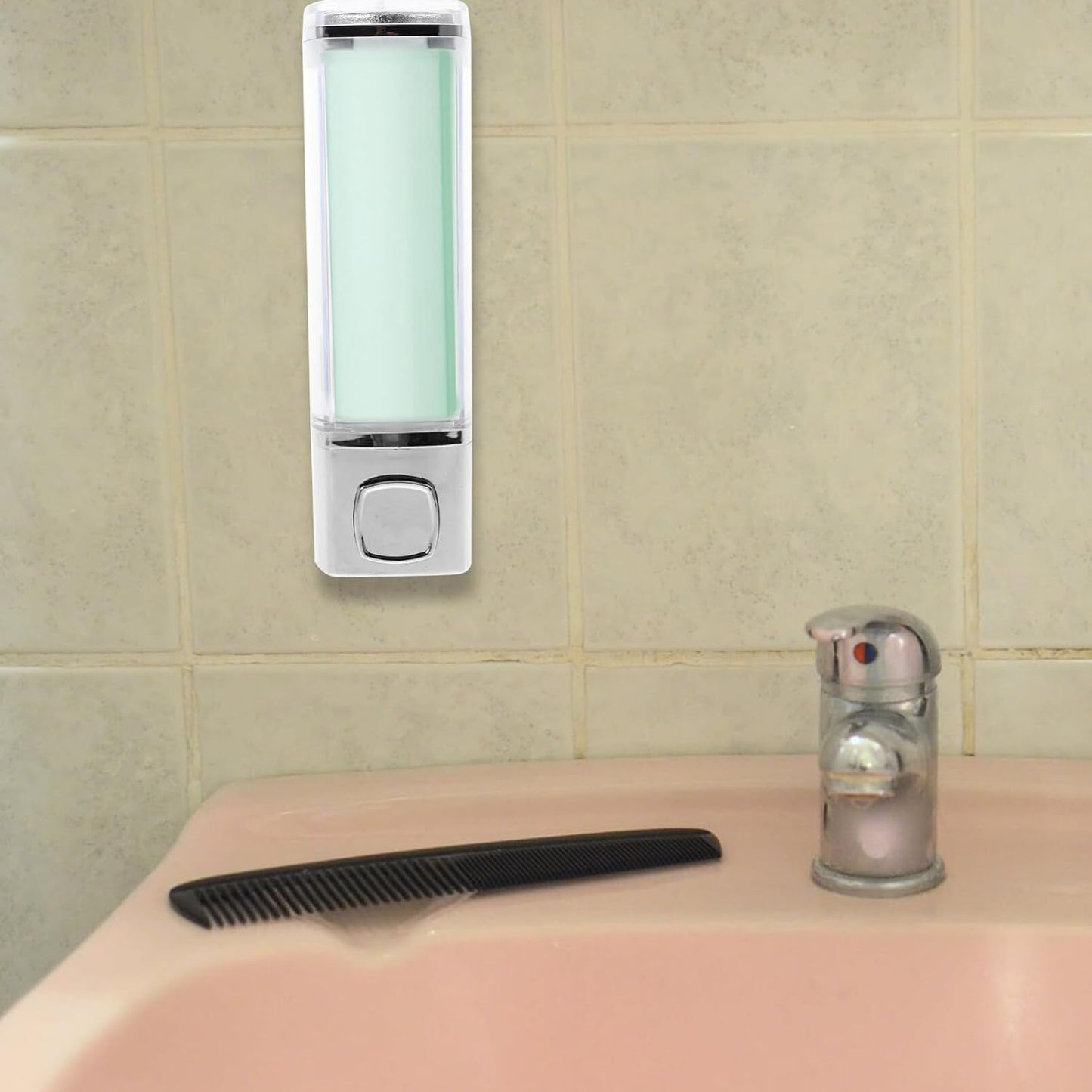 Travel Shampoo Hand Soap Dispenser - Refillable Liquid Holder Box for Home and Office (Plating)