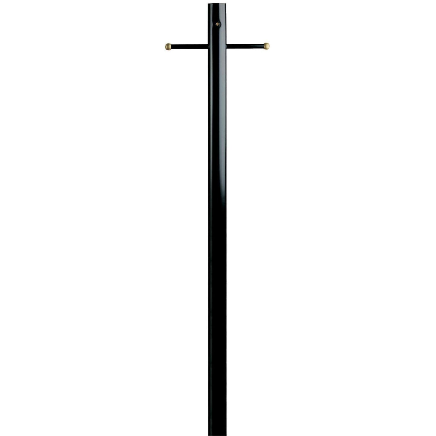 Westinghouse Lighting 6695500 Lantern Post with Ground Convenience Outlet and Dusk to Dawn Sensor, Black Finish on Steel
