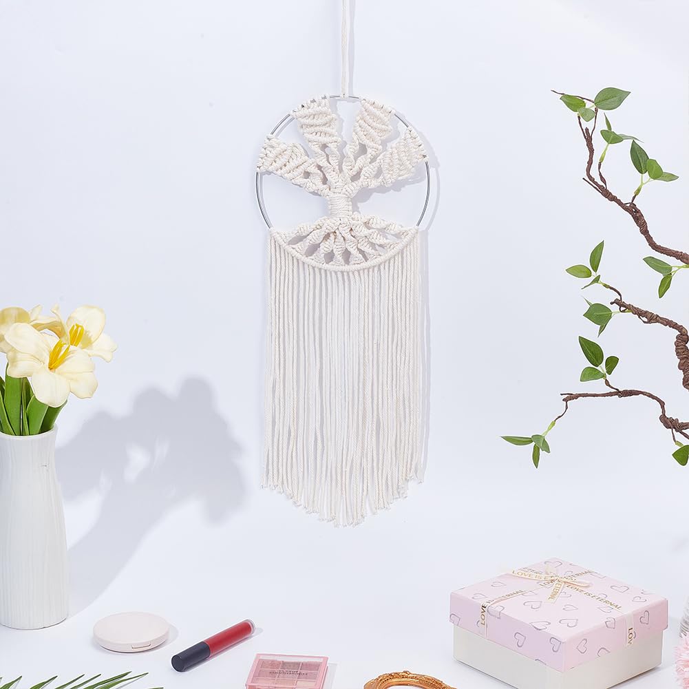 FREEBLOSS Tree of Life Macrame Kit for Beginners DIY Macrame Wall Hanging Tapestry Boho Home Decor for Living Room Bedroom, with Instructions