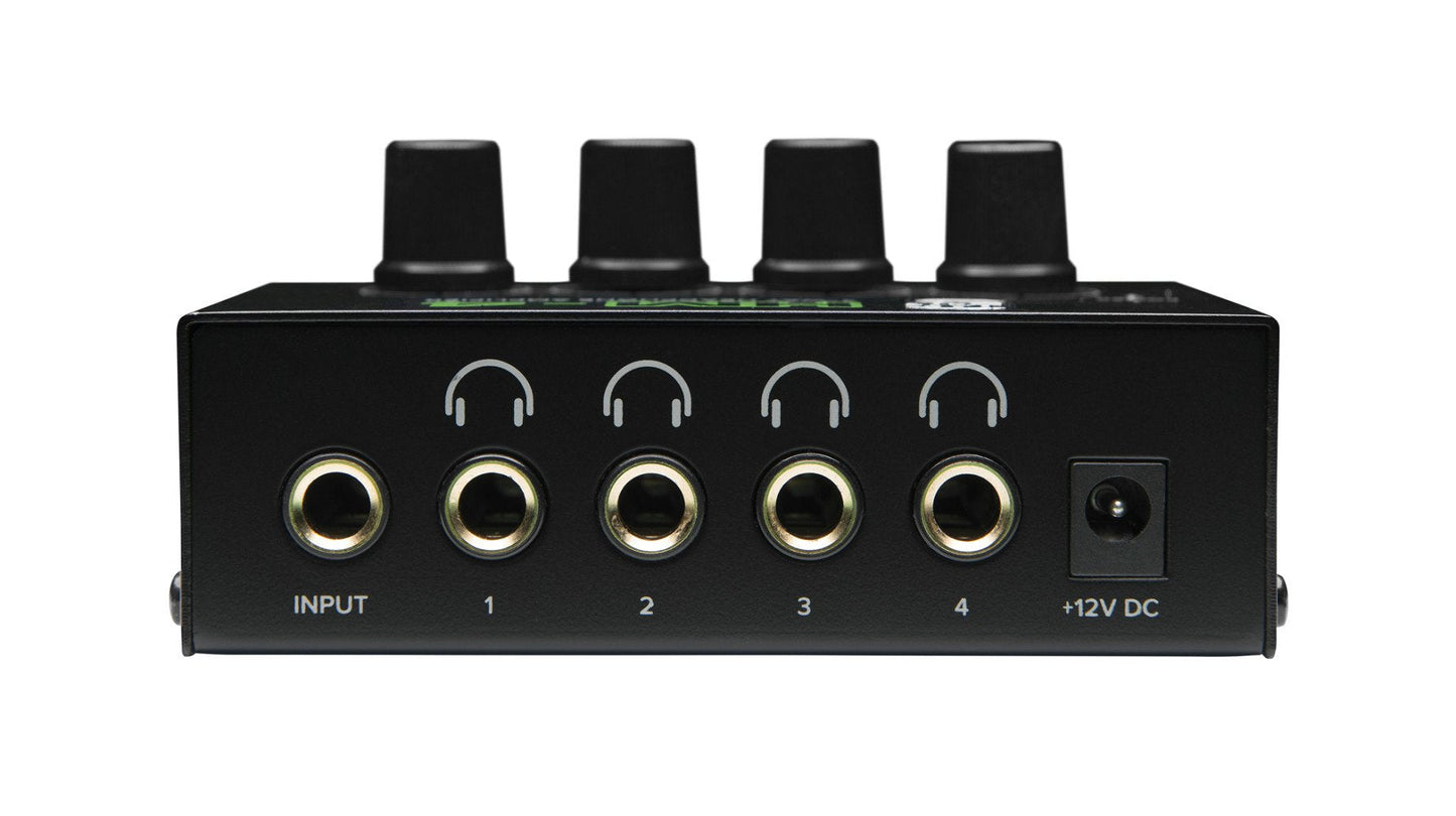 Mackie HM Series, 4-Way Headphone Amplifier Mixer Accessory 1-ch x 4 headphones (HM-4), Black
