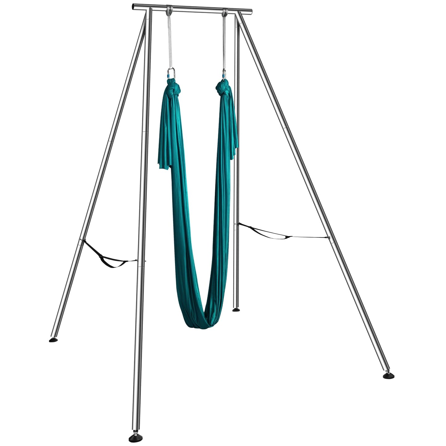 VEVOR Yoga Swing Stand & Hammock, 9.67 ft Tall, Professional Aerial Yoga Setup with 6.6 Yards Swing, Supports Up to 551.15 lbs, Ideal for Both Indoor and Outdoor Use, Green
