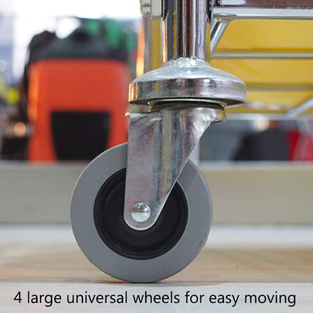 Movable Hand Trucks Storage Kitchen Movable S Hotel Laundry Sorter Cart On Wheels Club Linen Cart for with Handle Lobby Room Service Rolling with Movable Cover,Yellow,92X56X89Cm