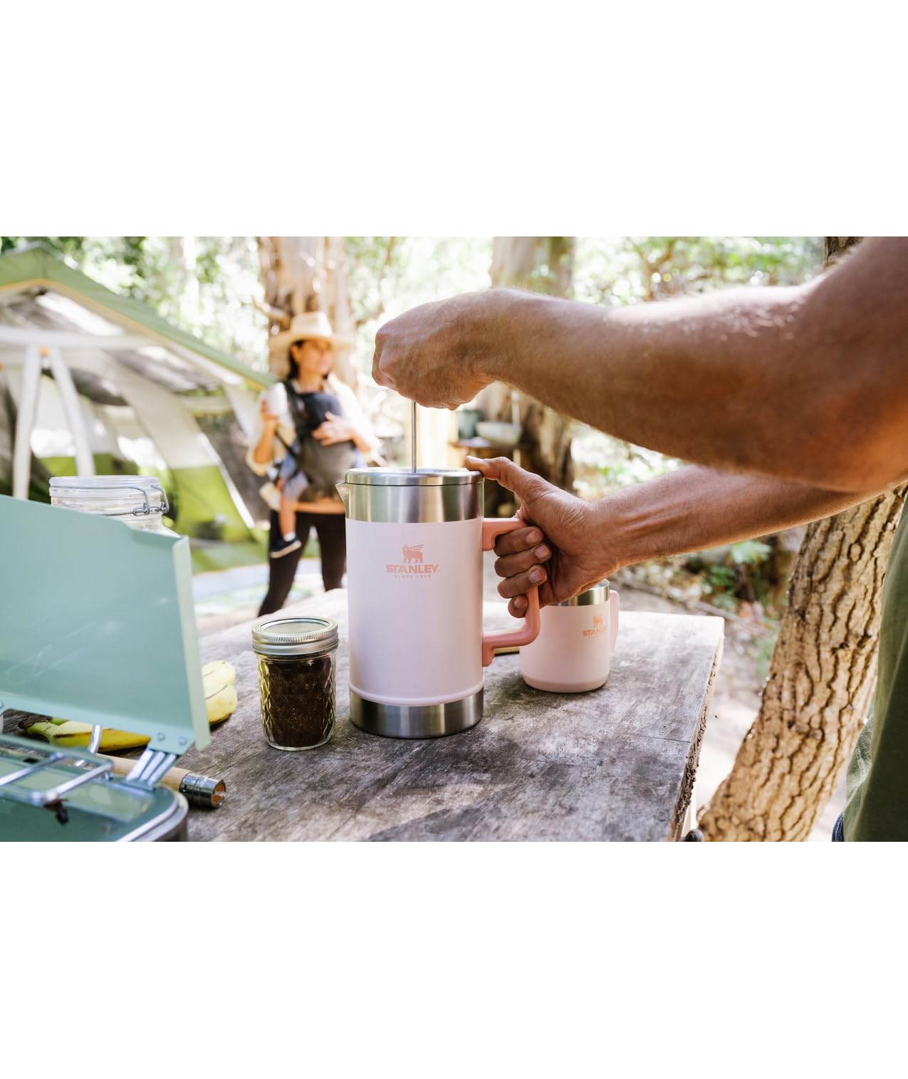 STANLEY Classic Stay-Hot French Press Coffee Maker 48 oz | 5 Minute Brew, 4 Hours Hot | Mesh Filter for Coffee Grounds | Insulated Stainless Steel French Press | BPA-Free | Black 2.0