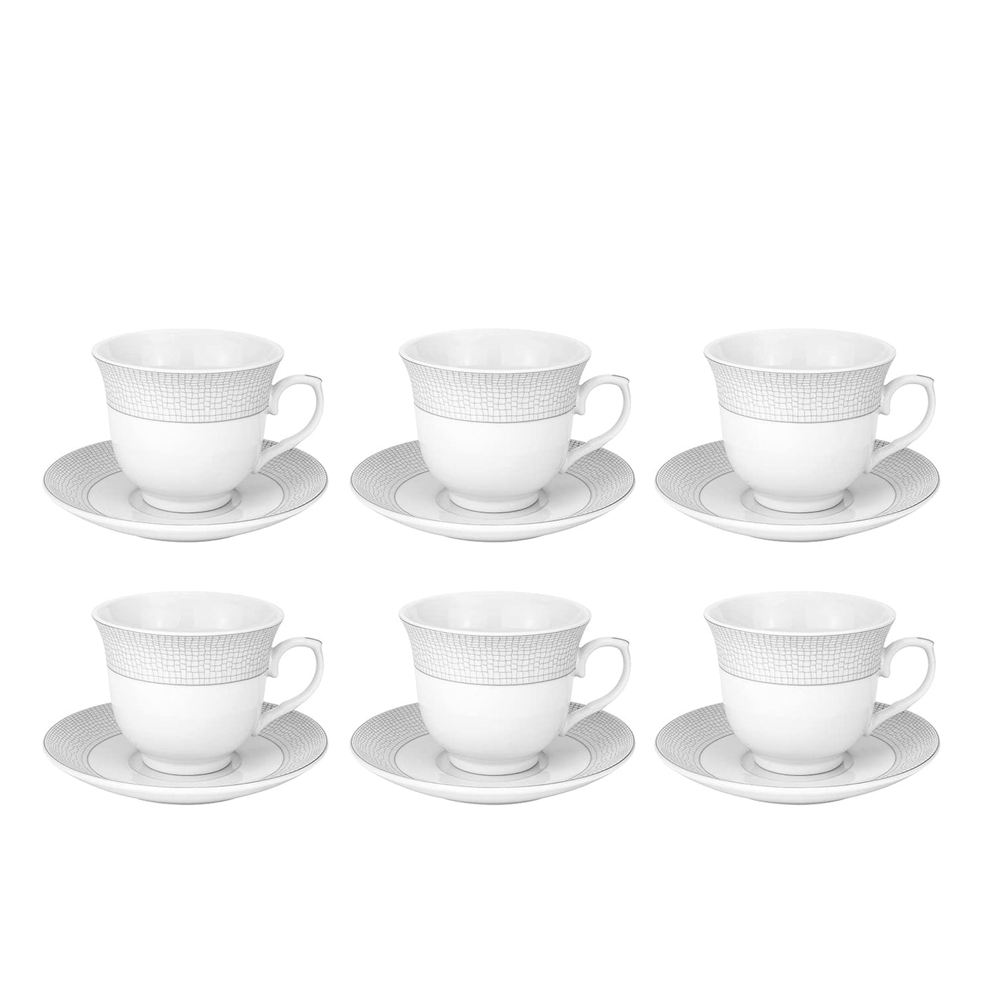 Euro Porcelain 57-pc Banquet Dinnerware Set, Luxury China Tableware, Service for 8 (1330P), 6664-20