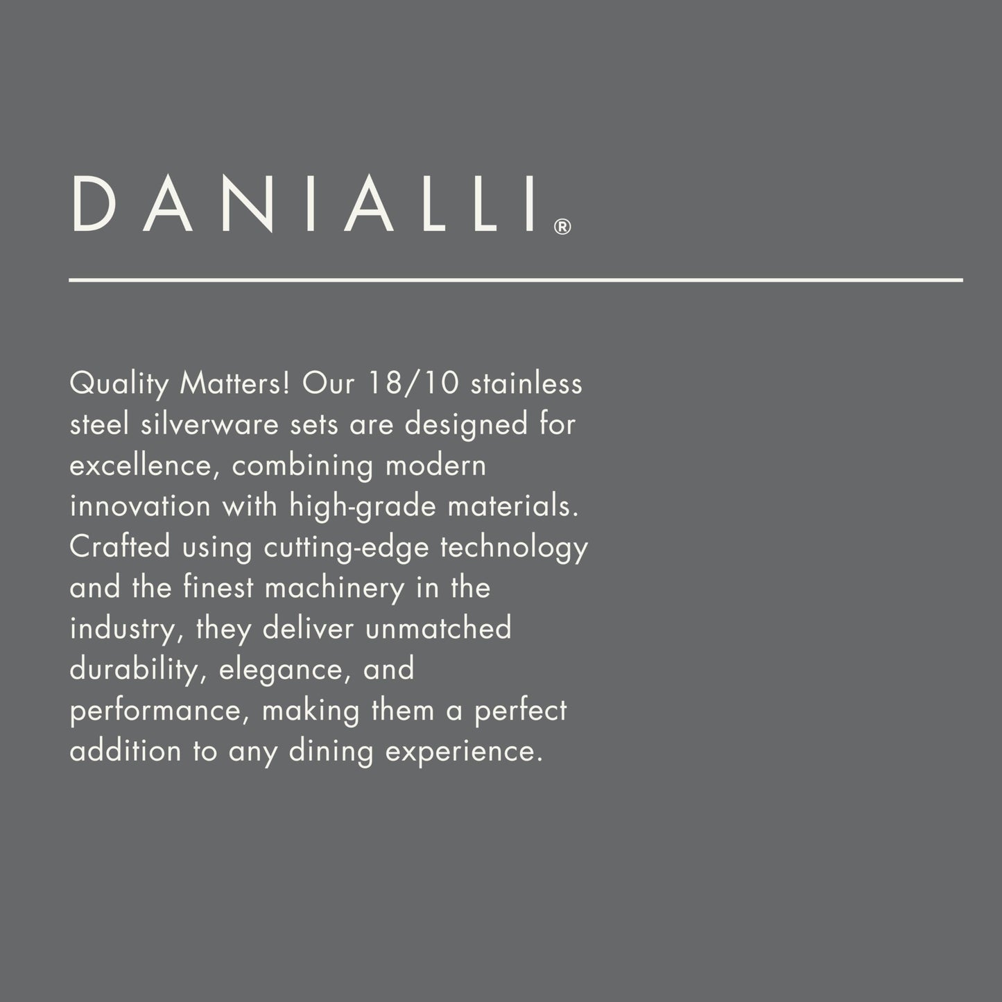 DANIALLI Hammered Silverware Set | Premium 18/10 Stainless Steel Flatware Service for 16 | Heavy-Duty & Dishwasher Safe | Built to Last (80-Piece, Fidenza Hammered)