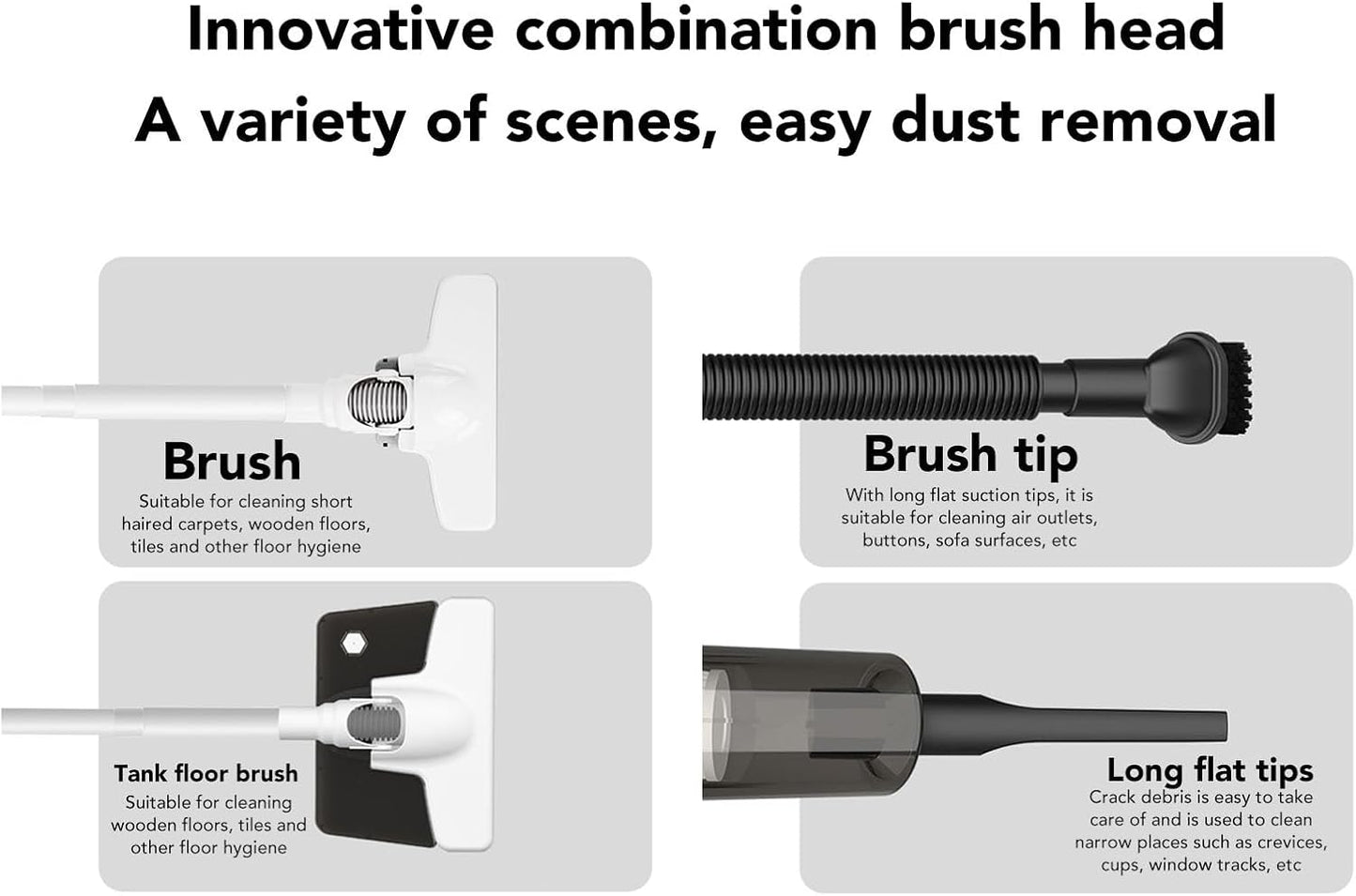 HURRISE Handheld Vacuum Cleaner, Cordless Vacuum for Pet Hair, Powerful Suction for Hardwood Floor, Carpet, and Car