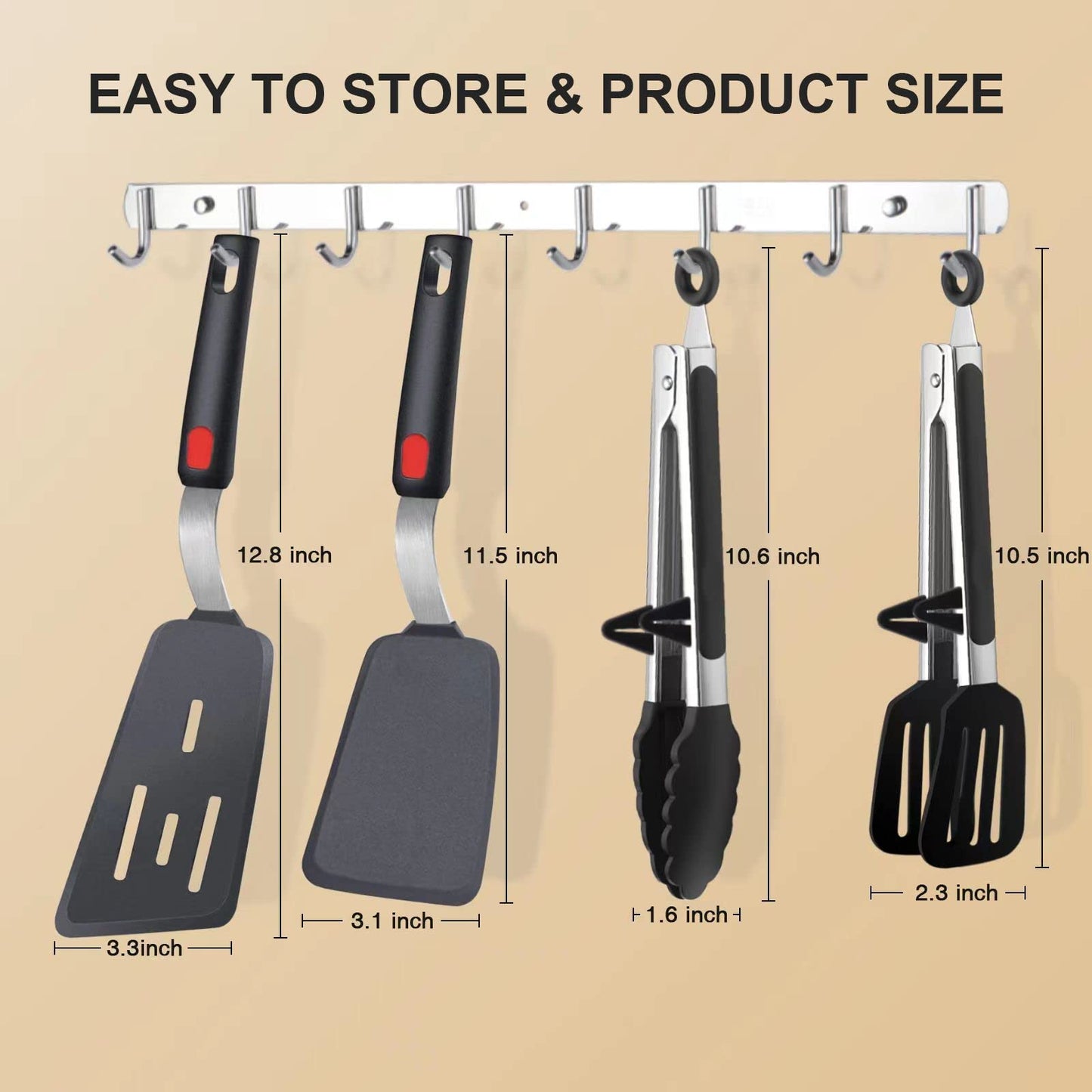 4PCS Flexible Silicone Spatula Turner Set and Kitchen Food Tongs with Silicone Tips, 600F Heat Resistant, Ideal for Flipping Eggs, Fish, Burgers, Pancake and Strong Grip on Salads, Pasta, Steaks, BBQ