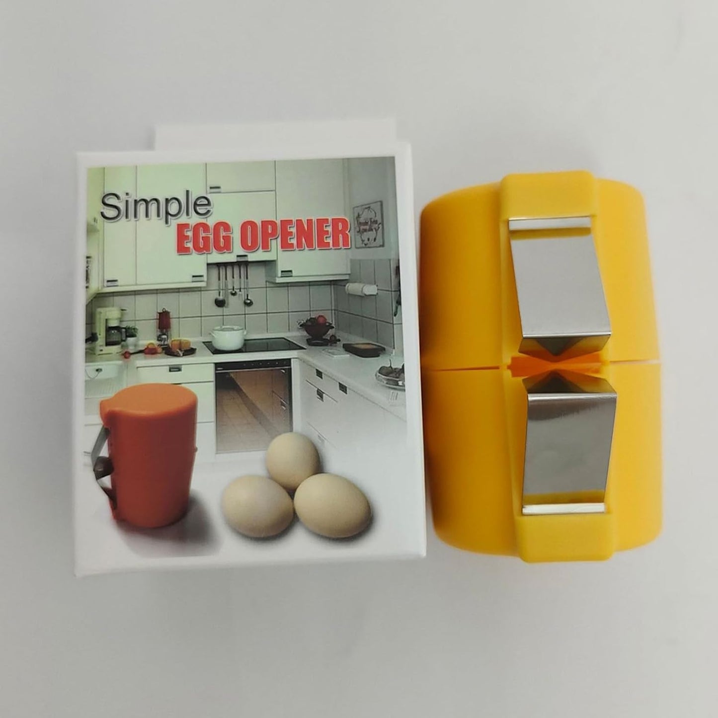 3PCS Egg Shell Opener, Egg Cracker Egg Peeler Egg Separator for Raw Eggs, Hard Boiled Egg Peeler Tool for Cutting Eggs, Eggs Breaker Kitchen Gadgets for Cooking Bakery (Orange&Pink&Yellow)