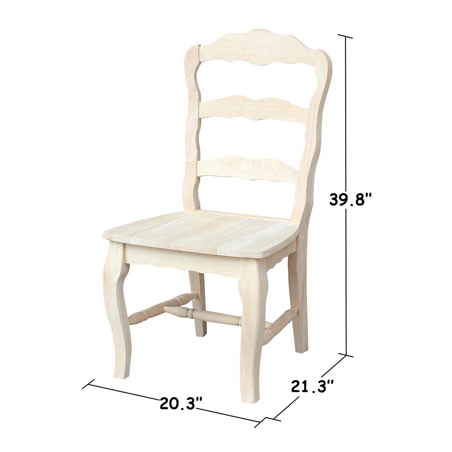 IC INTERNATIONAL CONCEPTS Set of Two Versailles Side Chairs