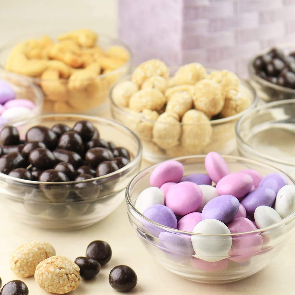 Lartique Mini 3.5 Inch Glass Bowls - Perfect for Prep, Dips, Nuts, or Candy - Set of 12