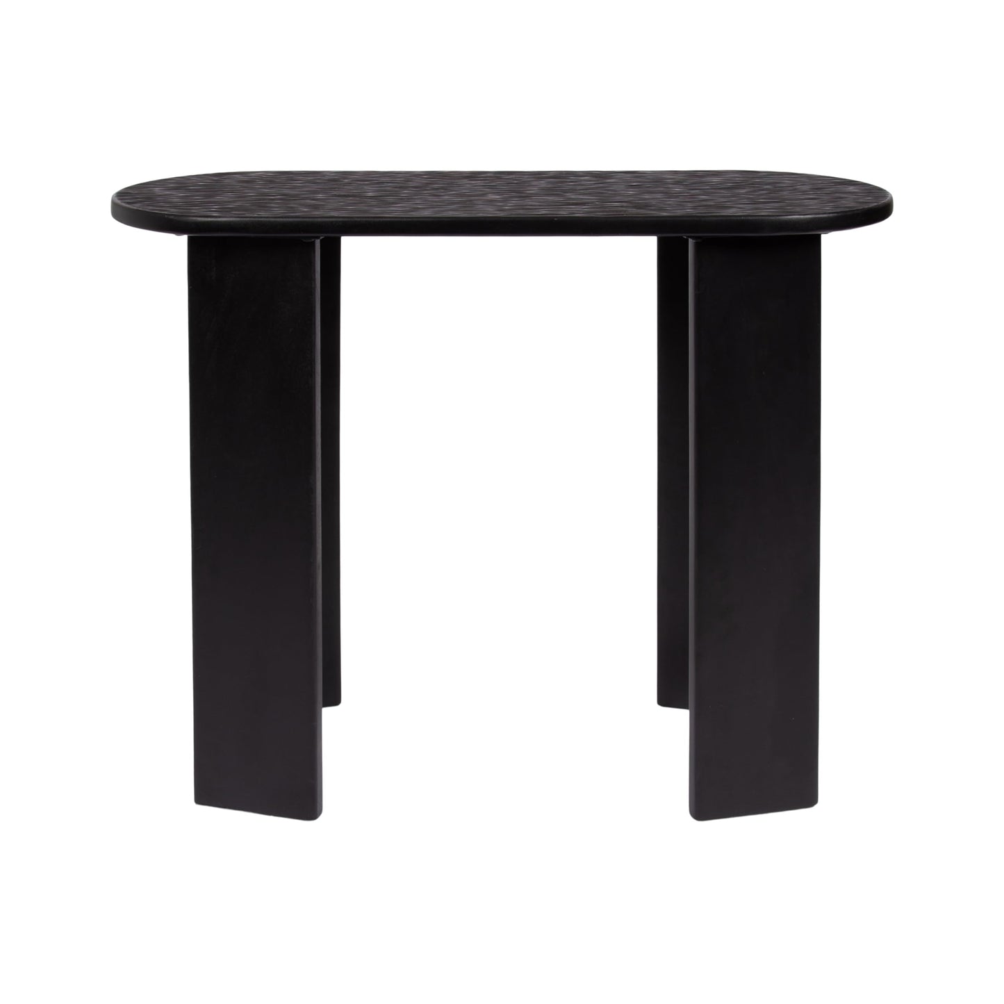 Kate and Laurel Yesenia Modern Capsule Mango Wood Console Table, 36 x 14 x 29, Black, Transitional Decorative Entryway Table with Textured Tabletop Design for Entry Decor Option