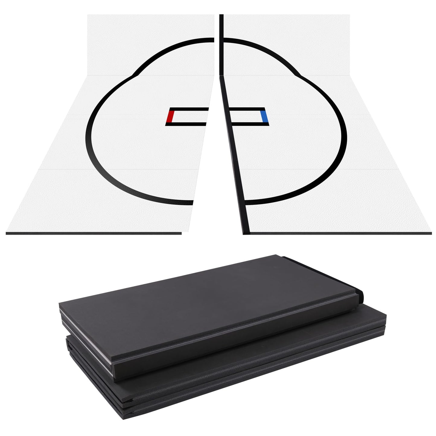 Generic Wrestling Mat 10x10ft Jiu Jitsu Wrestling Mats for Home 1.2inch Thick Gymnastics Training Mat for BJJ MMA Grappling Judo Boxing