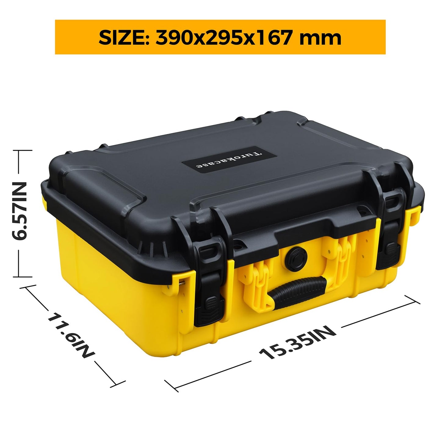 Storage Case for Dewalt Drill & Impact Driver, Hard Case with Custom Foam Insert, Fits 20V MAX Cordless Drill and Impact Driver, Battery & Charger - Durable Protective Box for Dewalt Tools (CASE ONLY)