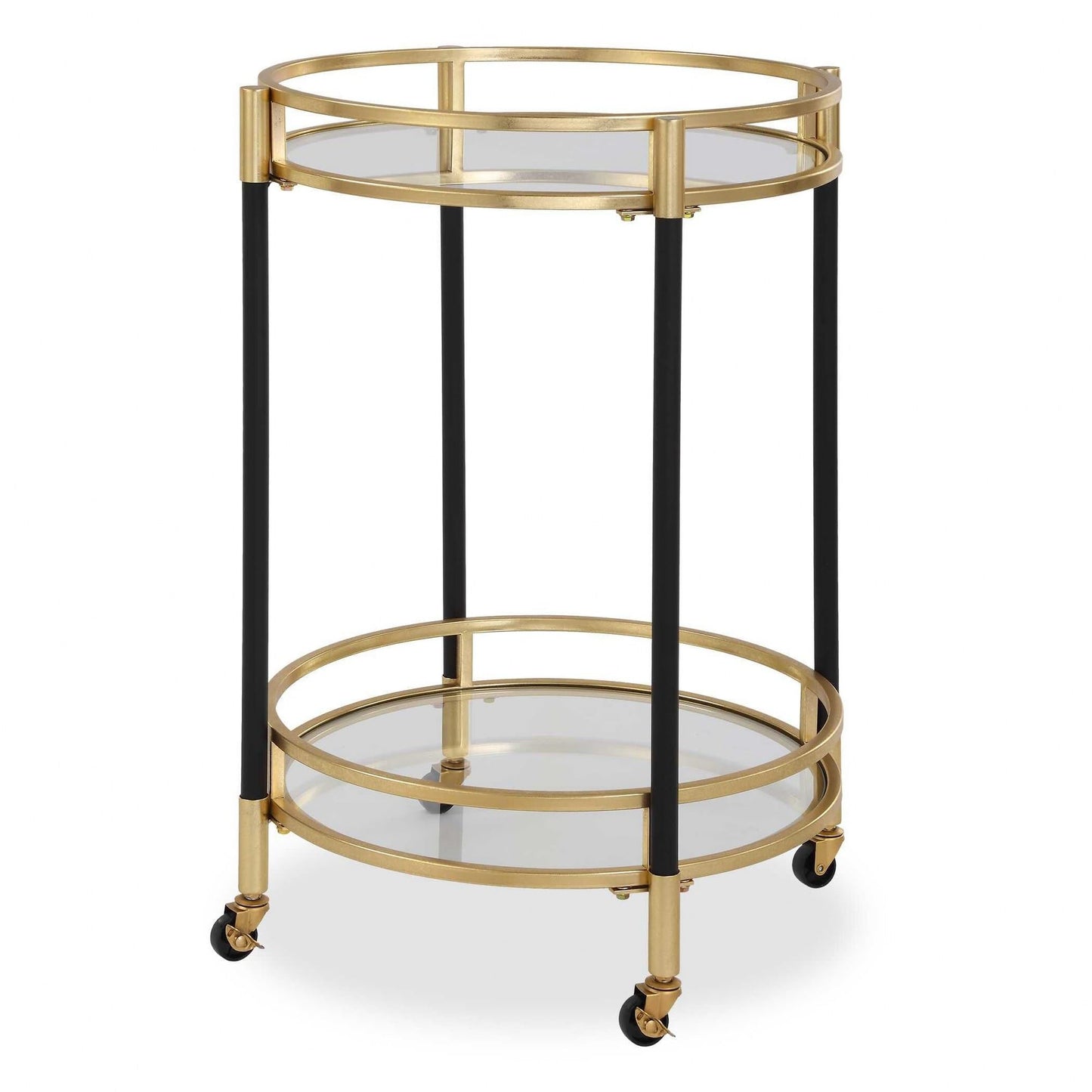 Uttermost 24198 Dolly - Round Bar Cart-29.75 Inches Tall and 22 Inches Wide